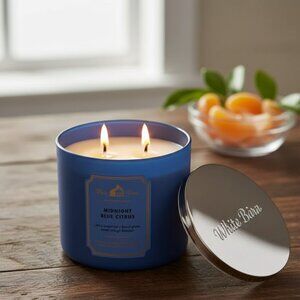 239. White Barn Midnight Blue Citrus – 3-Wick Candle – Brand New